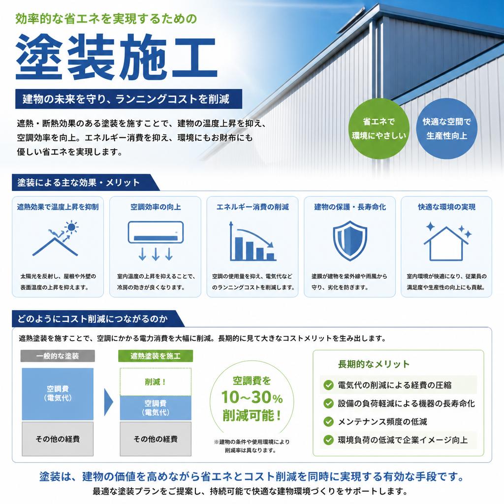 省エネ対策としての塗装施工のメリット