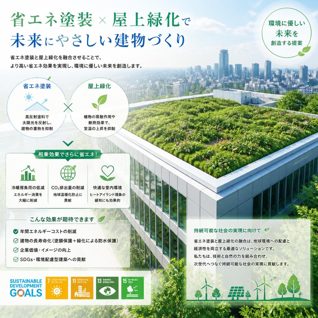 屋上緑化との組み合わせ提案