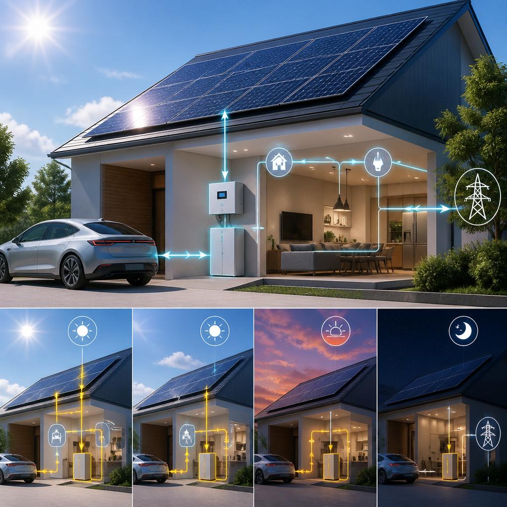 太陽光発電とV2Hの相乗効果